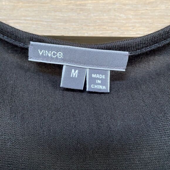 Vince Dolman Sleeve jersey tunic top, black size M - Picture 7 of 11